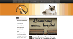 Desktop Screenshot of beauchampanimalhospital.com